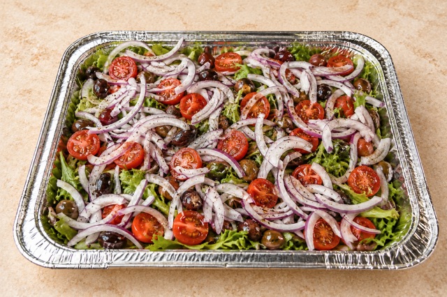 Siciliana served in a party tray